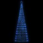 Árbol de Navidad LED 550 LEDs azul 304 cm
