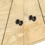 Mueble de TV madera maciza de mango 140x30x40 cm