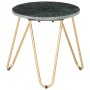 Mesa de centro piedra real textura de mármol verde 40x40x40 cm
