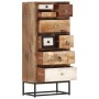 Cajonera de madera maciza reciclada 45x30x105 cm