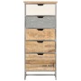 Cajonera de madera maciza de mango 45x30x105 cm