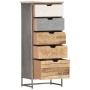 Cajonera de madera maciza de mango 45x30x105 cm