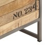 Cajonera de madera maciza de mango 45x30x105 cm