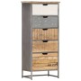 Cajonera de madera maciza de mango 45x30x105 cm