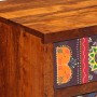 Mesita de noche 40x40x60 cm madera maciza de acacia