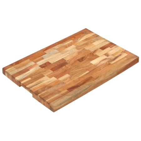Tabla de cortar de madera maciza de acacia 60x40x4 cm