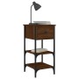Nachttische, 2 Stück, Eichenbraun, Holzwerkstoff, 34 x 36 x 70 cm von vidaXL, Nachttische - Ref: Foro24-825982, Preis: 76,69 ...