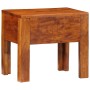 Mesa lateral Marrón 40 x 30 x 36 cm Madera maciza de Acacia