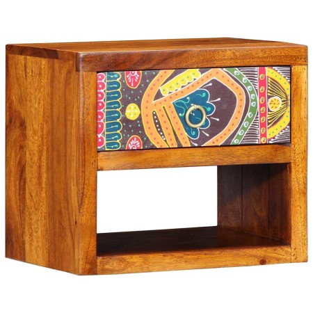 Armario de Noche Marrón 40 x 35 x 35 cm madera maciza de acacia