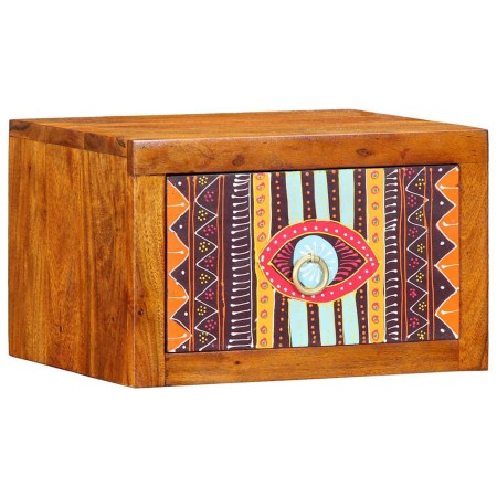 Armario de Noche Marrón 35 x 30 x 22 cm madera maciza de acacia