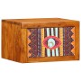 Armario de Noche Marrón 35 x 30 x 22 cm madera maciza de acacia
