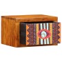 Armario de Noche Marrón 35 x 30 x 22 cm madera maciza de acacia
