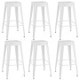 Set de muebles de bar de 7 piezas blanco