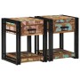 Armario de Noche 2 pcs 40 x 40 x 50 cm madera maciza reciclada