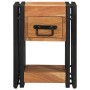 Armario de Noche 2 pcs 30 x 30 x 40 cm madera maciza de acacia