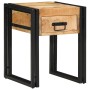 Mesa auxiliar 40 x 40 x 50 cm Madera de mango sólido y metal