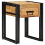 Mesa auxiliar 40 x 40 x 50 cm Madera de mango sólido y metal