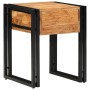 Mesa Auxiliar Marrón 40 x 40 x 50 cm madera maciza de acacia