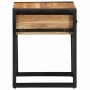 Mesa Auxiliar Marrón 40 x 40 x 50 cm madera maciza de acacia
