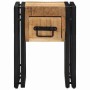 Mesa Auxiliar Marrón 30 x 30 x 40 cm madera maciza de mango