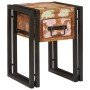 Mesa auxiliar 30 x 30 x 40 cm Madera recuperada maciza y metal