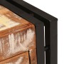 Mesa auxiliar 30 x 30 x 40 cm Madera recuperada maciza y metal