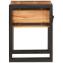 Mesa auxiliar 30 x 30 x 40 cm Madera de acacia sólida y metal
