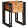 Mesa auxiliar 30 x 30 x 40 cm Madera de acacia sólida y metal