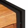 Mesa auxiliar 30 x 30 x 40 cm Madera de acacia sólida y metal