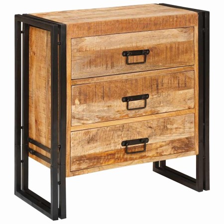 Vitrina con cajón Marrón 66 x 33 x 70 cm madera maciza de mango