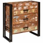 Vitrina Marrón 66 x 33 x 70 cm madera maciza reciclada