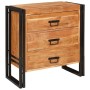 Vitrina Marrón 66 x 33 x 70 cm madera maciza de acacia