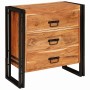 Vitrina Marrón 66 x 33 x 70 cm madera maciza de acacia