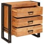 Vitrina Marrón 66 x 33 x 70 cm madera maciza de acacia