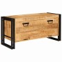 Armario para Zapatos con estante Marrón madera maciza de mango