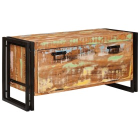 Armario para Zapatos con estante Marrón madera maciza reciclada