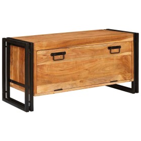 Armario para Zapatos con estante Marrón madera maciza de acacia