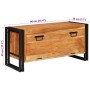 Armario para Zapatos con estante Marrón madera maciza de acacia