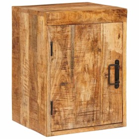 Mesa de Noche Marrón 35 x 33 x 48 cm Madera de mango maciza