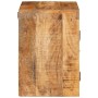 Mesa de Noche 2 pcs Marrón Madera de mango maciza