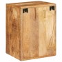Mesa de Noche 2 pcs Marrón Madera de mango maciza