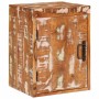 Mesa de Noche Marrón 35 x 33 x 48 cm madera sólida recuperada