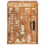 Mesa de Noche 2 pcs Marrón madera sólida recuperada