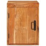 Mesa de Noche Marrón 35 x 33 x 48 cm Madera Sólida de Acacia