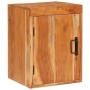 Mesa de Noche 2 pcs Marrón Madera Sólida de Acacia