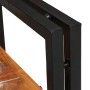 Mesa de Noche 2 pcs Marrón y negro madera sólida recuperada