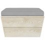 Muebles de jardín de palets 6 piezas y cojines madera de abeto
