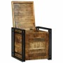 Caja de Almacenamiento 50 x 50 x 50 cm Madera de mango rugosa
