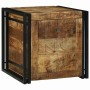 Caja de Almacenamiento 50 x 50 x 50 cm Madera de mango rugosa
