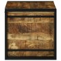 Caja de Almacenamiento 50 x 50 x 50 cm Madera de mango rugosa